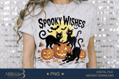 Spooky Black Cat Pumpkin PNG|Halloween Black Cat in Pumpkin Product Image 2