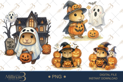 Halloween Capybara Clipart| Cute Autumn Animal Graphics Product Image 1