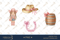 Pink Cowgirl Clipart Product Image 1