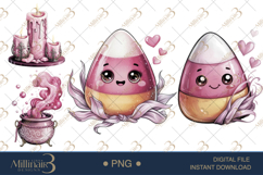 Pink Coquette Halloween PNG| Girly Spooky Season Clipart Fil Product Image 1