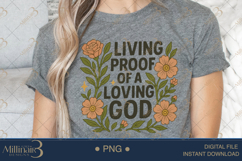 Boho Living Proof of a Loving God PNG |Christian Floral PNG Product Image 4