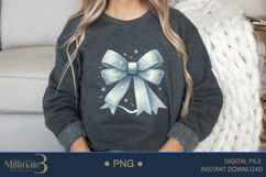 Coquette Bow USA Flag PNG | Girly 4th of July PNG for Tees Product Image 4