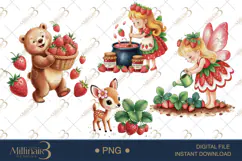 Watercolor Fairy Garden Clipart | Whimsical Watercolor Fairy Product Image 1