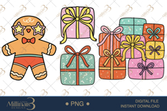 Groovy Summer Christmas Retro Clipart | Christmas in July Product Image 1
