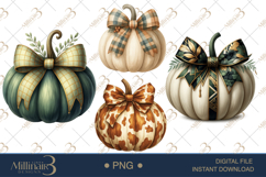 Fall Pumpkins Clipart | Cozy Autumn Graphics Product Image 1