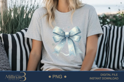 Coquette Bow USA Flag PNG | Girly 4th of July PNG for Tees Product Image 5