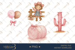 Pink Cowgirl Clipart Product Image 1