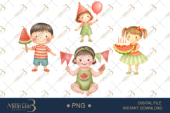 Cute Watermelon Party Clipart Product Image 1