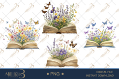 Wildflower Book Clipart Product Image 1