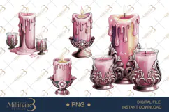 Pink Coquette Halloween PNG| Girly Spooky Season Clipart Fil Product Image 1