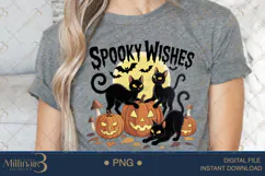 Spooky Black Cat Pumpkin PNG|Halloween Black Cat in Pumpkin Product Image 4