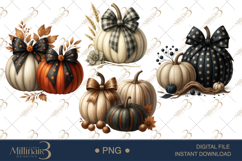 Fall Pumpkins Clipart | Cozy Autumn Graphics Product Image 1