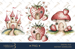 Strawberry Fairy PNG Fantasy Clipart Product Image 1