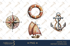 Cute Sailor Animals Clipart Product Image 1