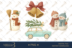 Vintage Christmas Holidays Clipart Product Image 1