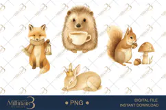 Vintage Sepia Fairy Woodland Clipart Product Image 1