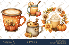 Fall Drink Clipart Sublimation | Halloween PNG Product Image 1