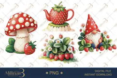 Watercolor Fairy Garden Clipart | Whimsical Watercolor Fairy Product Image 1