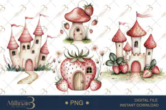 Strawberry Fairy PNG Fantasy Clipart Product Image 1