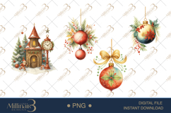Vintage Christmas Tree Clipart Product Image 1