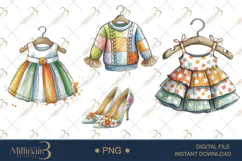 Cute Bear Fashion Clipart Baby Shower Invitations Product Image 1