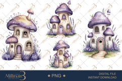 Purple Fairy Clipart |Whimsical Fantasy PNGs Product Image 1