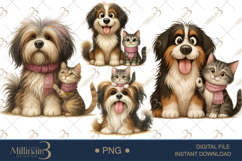 Quirky Dog and Cat Clipart Product Image 1