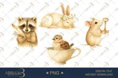 Vintage Sepia Fairy Woodland Clipart Product Image 1