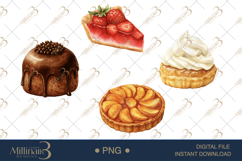 Watercolor French Patisserie Clipart Product Image 1