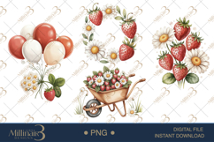 Spring Cottage Clipart |Cozy Watercolor House Garden Product Image 1
