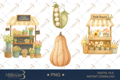Farmers Market Clipart| Fruit &amp; Veggie Art Product Image 1