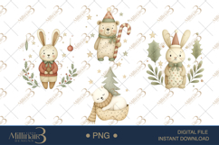 Christmas Watercolor Clipart Product Image 1