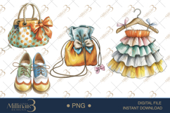 Cute Bear Fashion Clipart Baby Shower Invitations Product Image 1