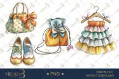 Cute Bear Fashion Clipart Baby Shower Invitations Product Image 1