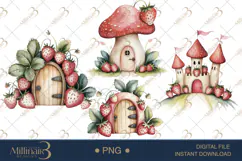 Strawberry Fairy PNG Fantasy Clipart Product Image 1