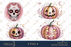 Pink Coquette Halloween PNG| Girly Spooky Season Clipart Fil Product Image 1