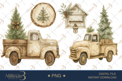 Watercolour Rustic Christmas Clipart | Christmas Warm Color Product Image 1