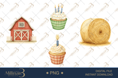 Farm Animal Birthday Clipart Product Image 1