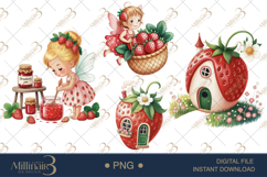 Watercolor Fairy Garden Clipart | Whimsical Watercolor Fairy Product Image 1