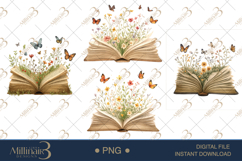 Wildflower Book Clipart Product Image 1