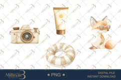 Cute Beach Animals Clipart Product Image 1