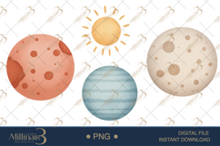 Astronaut And Space Clipart |Cute Astronaut and Galaxy Desig Product Image 1