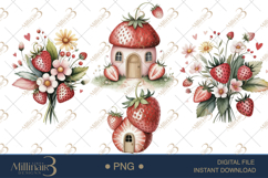 Strawberry Fairy PNG Fantasy Clipart Product Image 1
