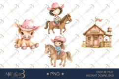 Pink Cowgirl Clipart Product Image 1