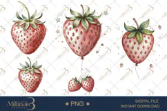 Strawberry Fairy PNG Fantasy Clipart Product Image 1