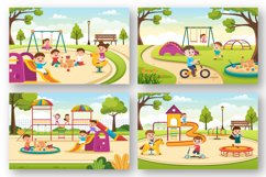 17 Children Playground Cartoon Illustration Product Image 5