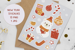 New Year Stickers PNG. Christmas cute Product Image 1
