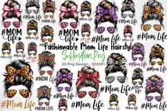 Messy Bun MomLife Sublimation Product Image 1