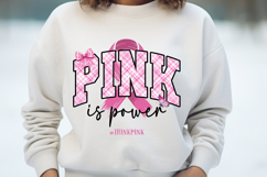Pink Is Power Arched Floral Text October Product Image 3