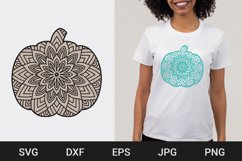 Pumpkin Mandala SVG, Fall Mandala Product Image 1